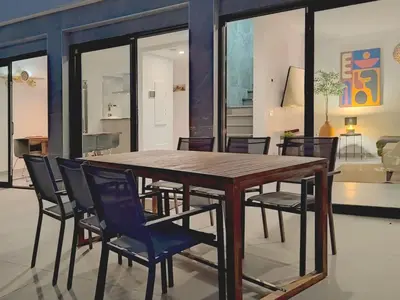 Zona de estar de Holiday Home Atemberaubende Villa mit passender Aussicht by Interhome