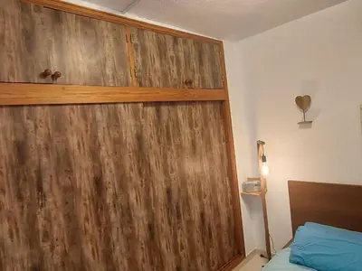 Cama o camas de una habitación en Apartment Wohnung Agaete Parque by Interhome