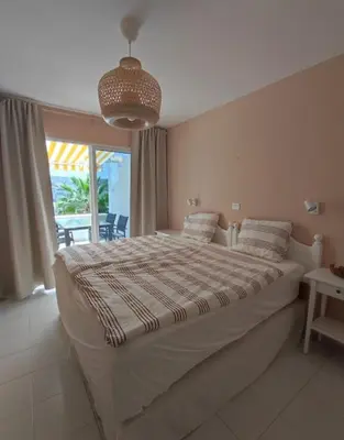 Cama o camas de una habitación en Ocean view Apartment Schwald