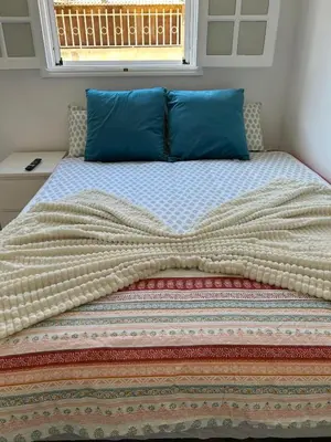 Cama o camas de una habitación en Luliche estudio