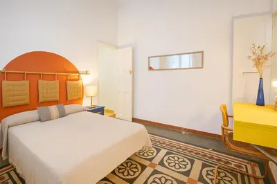 Cama o camas de una habitación en Domingo J Navarro