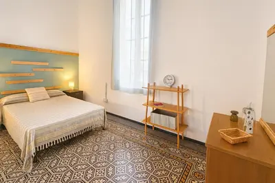 Cama o camas de una habitación en Domingo J Navarro