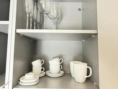 Utensilios para hacer té y café en Solymar Luxury Holiday Apartment