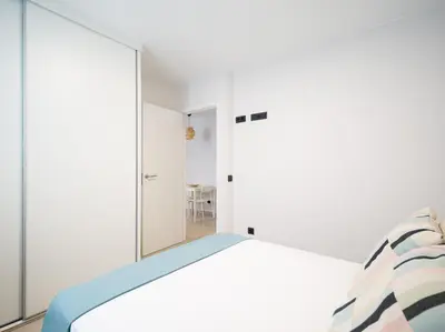 Cama o camas de una habitación en Acogedor apartamento en Las Canteras
