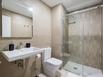 Un baño de Acogedor apartamento en Las Canteras