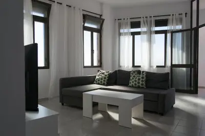 Zona de estar de Apartamento en primera línea de la playa