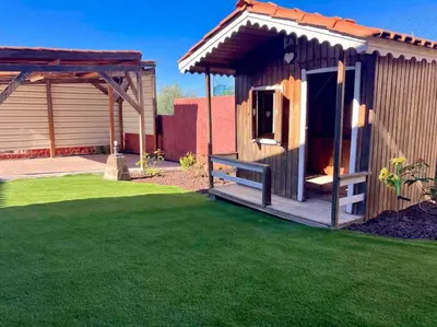 Jardín al aire libre en Casa Inmaculada