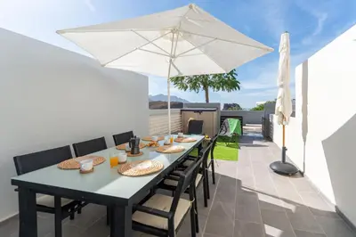 Zona de estar de Duplex en Agaete