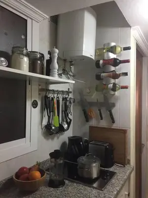 Una cocina o zona de cocina en Studio for two close to Las Canteras