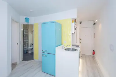 Una cocina o zona de cocina en Vintage Flat - Terrace & Pool