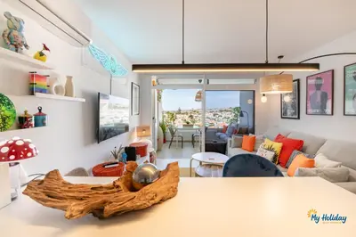 Zona de estar de Rooftop Retreat