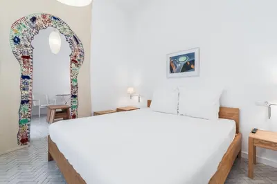 Cama o camas de una habitación en Home2Book Sunny Duplex with Private Terrace