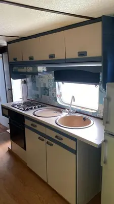 Una cocina o zona de cocina en Relax in pasito blanco camping house