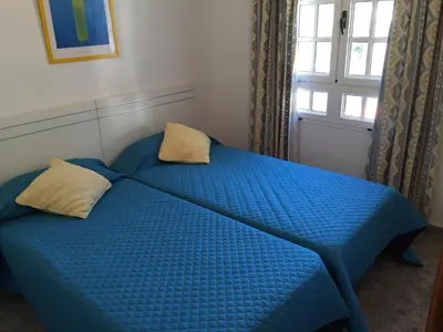 Cama o camas de una habitación en Casa Reyes Fataga