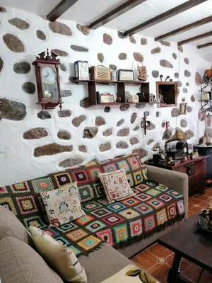 Zona de estar de Casa Canaria Tejeda