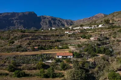 Paisaje cerca de este chalet de montaña