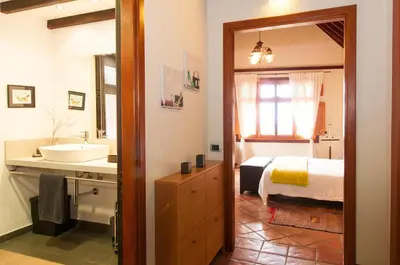 Cama o camas de una habitación en Traditional Arucas by VillaGranCanaria