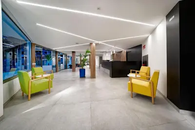 Zona de estar de Apartamentos Río Piedras