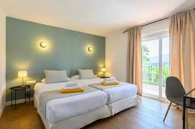 Cama o camas de una habitación en Bandama Golf Hotel by Airnest