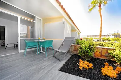 Un balcón o terraza de Relaxia Los Girasoles Bungalows
