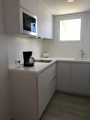 Una cocina o zona de cocina en Relaxia Los Girasoles Bungalows