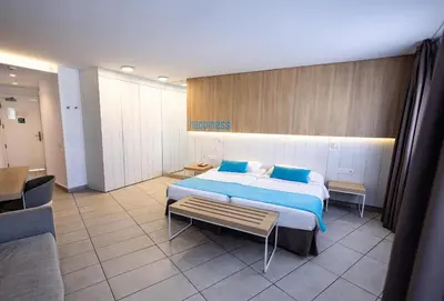 Cama o camas de una habitación en Servatur Playa Bonita