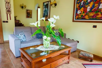 Zona de estar de Casa Lucas