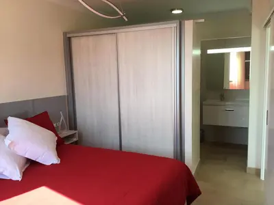 Cama o camas de una habitación en Sunset Puerto de Mogan