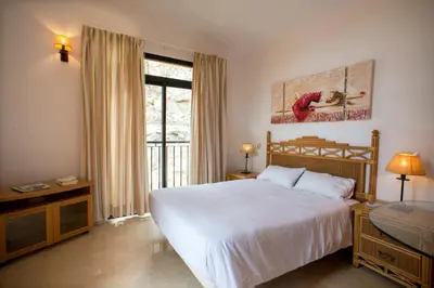 Cama o camas de una habitación en Casas de Tauro