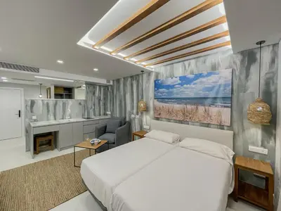 Cama o camas de una habitación en Gran Marina Suites