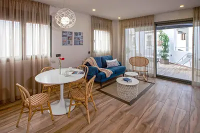 Zona de estar de Gran Marina Suites