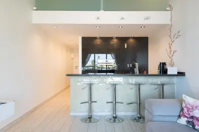 Una cocina o zona de cocina en Lidia & Paco Home two bedrooms beachfront