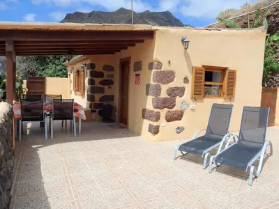 Un patio o zona al aire libre en La Casita de la Playa