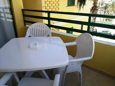 Un balcón o terraza de HUELLA CANARIA Complejo LAS OLAS