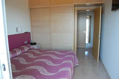 Cama o camas de una habitación en Apartamento Privado en Complejo Aida