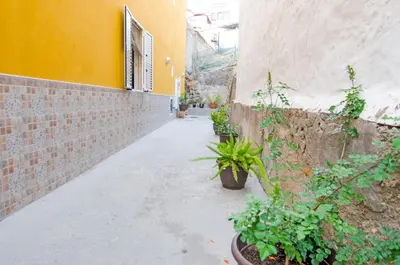 Jardín al aire libre en Casa Piedra Picuda 2