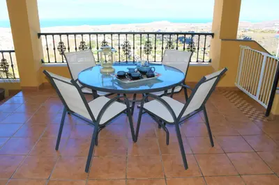 Un balcón o terraza de Pedro's house with fantastic views