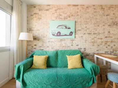 Zona de estar de Las Canteras Beach Apartment Sagasta