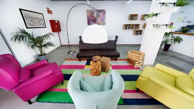 Zona de estar de Ura Hotels Nido del Águila