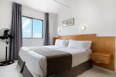 Cama o camas de una habitación en Ura Hotels Roslara