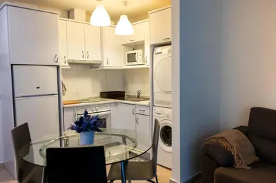 Una cocina o zona de cocina en Las Palmas Lighthouse Apartment