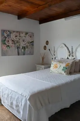Cama o camas de una habitación en La Casita De Juani