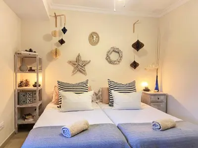 Cama o camas de una habitación en Viuter Vista Marina Puerto Rico
