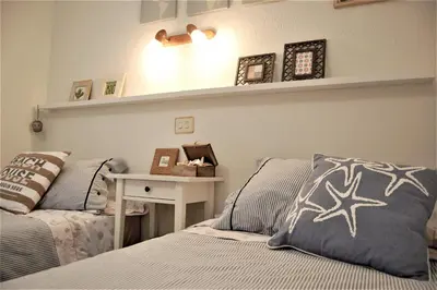 Cama o camas de una habitación en Viuter Vista Marina Puerto Rico