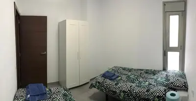 Cama o camas de una habitación en New cozy apartment next to the beach!