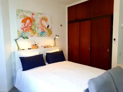 Cama o camas de una habitación en City Beach Home