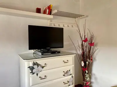 Una televisión o centro de entretenimiento en Juncalillo House