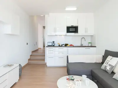Una cocina o zona de cocina en Seaviews & Terrace Apartment San Agustin Las Flores
