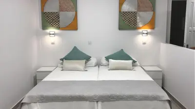 Cama o camas de una habitación en Estudio Paseo Las Canteras