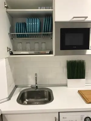 Una cocina o zona de cocina en Estudio Paseo Las Canteras